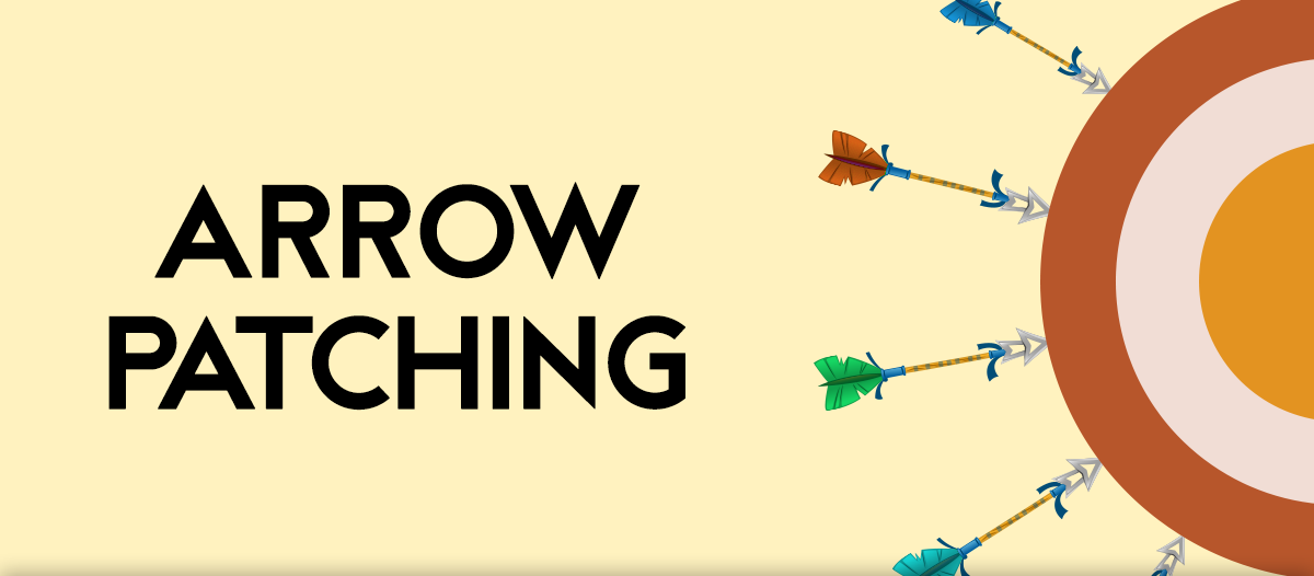 Arrow patching background