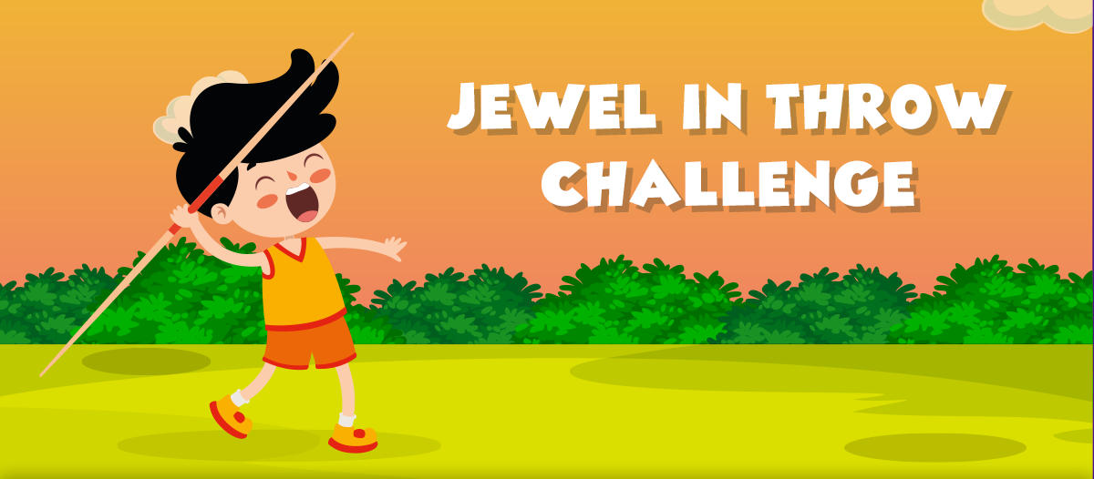 Jewel in throw challenge background